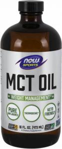 Olej MCT z oleju kokosowego i palmowego Oil MCT 473 ml NOW SPORTS