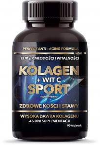 Kolagen + Witamina C Sport suplement diety 90 tabletek