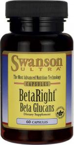 Beta Right Beta glukany Beta Glucans 250mg 60 kapsułek SWANSON