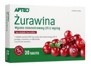 Apteo Żurawina, 30 tabletek