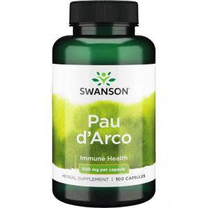 SWANSON Pau D'Arco 500mg 100 kapsułek - suplement diety