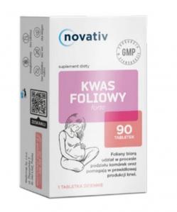 Novativ Kwas foliowy Forte, 90 tabletek