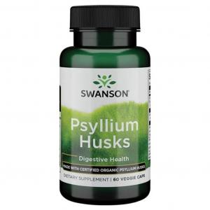 SWANSON Organic Psyllium Husk - Babka jajowata - 625mg 60 kapsułek