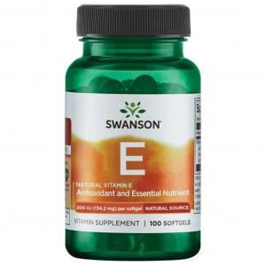 Natural Vitamin E 200 IU 100 kaps. Swanson