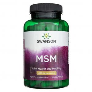 Siarka MSM - Metylosulfonylometan 1000 mg 120 kaps. Swanson
