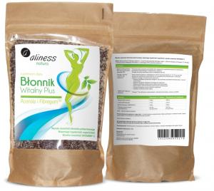 Aliness BŁONNIK WITALNY PLUS acerola fibregum 0,5 kg - suplement diety