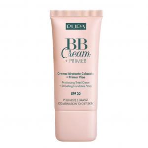 BB Cream + Primer Combination To Oily Skin SPF20 krem BB i baza pod makijaż do cery tłustej i mieszanej 002 Natural 30ml