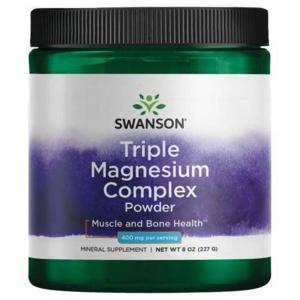 SWANSON Triple Magnesium Complex - Magnez trzy formy - suplement diety - proszek 227g