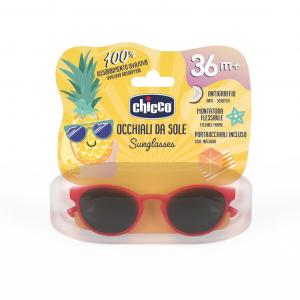 Okulary przeciwsłoneczne z filtrem UV dla dzieci 36m+ Czerwone