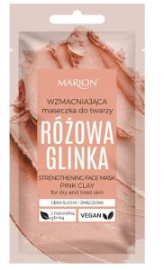 Marion, Różowa Glinka Maseczka wzmacniająca do twarzy, 8 ml
