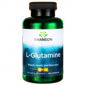 Swanson L-Glutamina 500 mg - 100 kapsułek