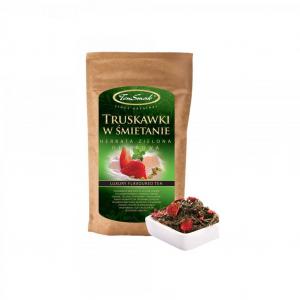 Herbata zielona deserowa Truskawki w śmietanie 40 g