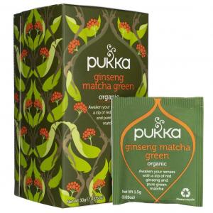 Herbata Matcha Ginseng Green Bio - 20 saszetek Pukka