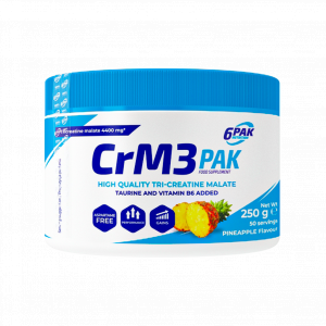 6PAK CrM3 PAK Kreatyna w proszku ananasowa - 250 g