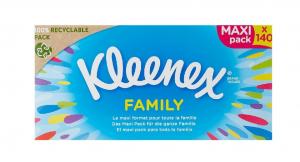 (DE) Kleenex, Family, Chusteczki 2 warstwowe, 140 sztuk (PRODUKT Z NIEMIEC)