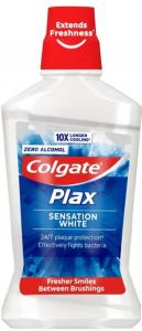 (DE) Colgate, Plax Sensation White, Płyn do płukania jamy ustnej, 500ml (PRODUKT Z NIEMIEC)