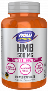 HMB 500 mg Leucyna 120 kapsułek NOW FOODS Sports