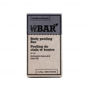 Body Peeling Bar peeling do ciała w kostce Węgiel Aktywny & Limonka 2x30g