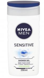 (DE) Nivea, Men Sensitive, Żel pod prysznic, 250ml (PRODUKT Z NIEMIEC)