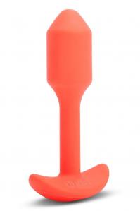 Wibrujący korek analny b-Vibe Vibrating Snug Plug - 5 rozmiarów Pomarańcz - 1
