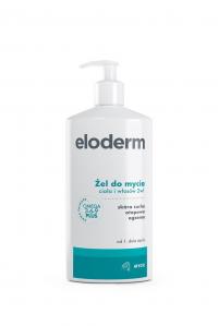 Eloderm, Żel do mycia ciała i włosów 2w1, 400 ml