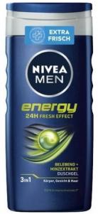 (DE) Nivea Men, Energy, Żel pod prysznic, 250 ml (PRODUKT Z NIEMIEC)
