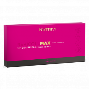 NUTRIVI Revicoll MAX Omega PLUS + Witamna K2 MK-7 - 60 kapsułek
