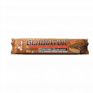 Olimp Baton Wysokobiałkowy Gladiator 60g o smaku karmelowym