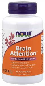 Brain Attention 60 tabletek NOW FOODS