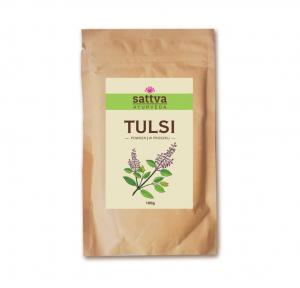 Sattva - Ziołowa maseczka do włosów i twarzy Tulsi - 100 g