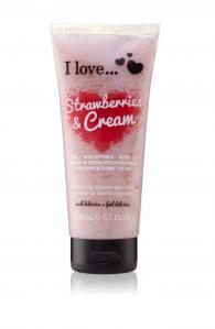 I love... Strawberries & Cream Peeling do ciała, 200ml