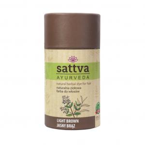 Sattva - Henna do włosów - Jasny Brąz - 150 g