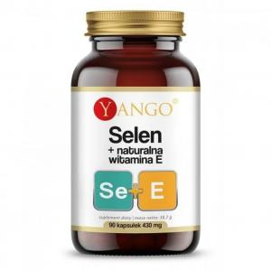 Selen i naturalna witamina E 90 kapsułek Yango