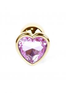 Plug-Jewellery Gold Heart PLUG- Rose