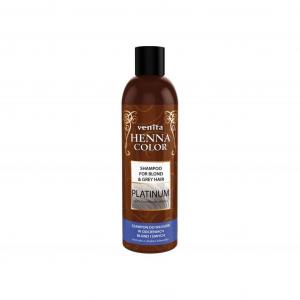 Henna Color Platinium szampon ziołowy do włosów w odcieniach blond i siwych 250ml