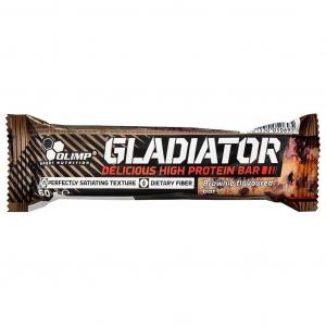 Olimp Baton Wysokobiałkowy Gladiator 60g o smaku brownie