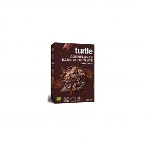 Płatki kukurydziane w polewie z ciemnej czekolady bezglutenowe Bio 250 g - Turtle