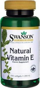 Witamina E 200 IU Natural Vitamin E 250 kapsułek SWANSON