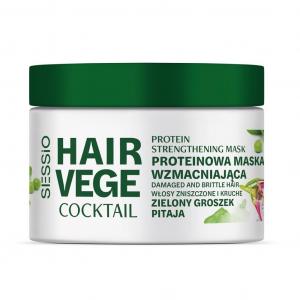 Hair Vege Cocktail proteinowa maska wzmacniająca Zielony Groszek i Pitaja 250g