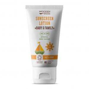 WoodenSpoon Gentle Sunscreen Lotion Balsam do opalania dla niemowląt i całej rodziny SPF30+, 150ml