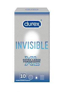 Invisible Extra Large prezerwatywy powiększone 10 szt