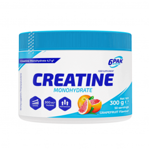 6PAK Creatine Monohydrate Kreatyna o smaku grejfrutowym 300g