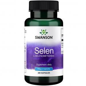 SWANSON Selen SeLECT Selenium 100mcg SELENOMETIONINA - suplement diety - 200 kapsułek