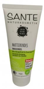(DE) Sante Grejpfrut i Evermat Żel do mycia twarzy, 100 ml (PRODUKT Z NIEMIEC)