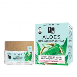 Aloes 100% Aloe Vera Extract Hydro sorbet dzienno-nocny 48h nawilżająco-kojący 50ml