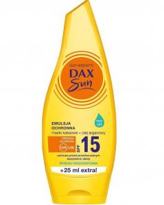 Dax Sun Emulsja ochronna z masłem kakaowym i olejem arganowym SPF15, 175ml