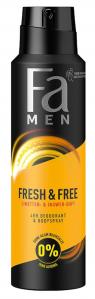 (DE) Fa Men, Fresh & Free, Dezodorant o zapachu limonki i imbiru, 150 ml (PRODUKT Z NIEMIEC)