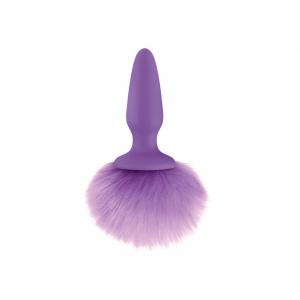 Korek analny z futerkiem Ns Novelties Bunny Tails Purple