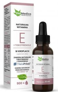Witamina E + Tokotrienole w kroplach 30 ml EKAMEDICA