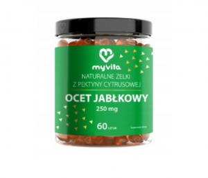 MyVita Ocet Jabłkowy 250 mg, żelki z pektyny cytrusowej - 60 żelek